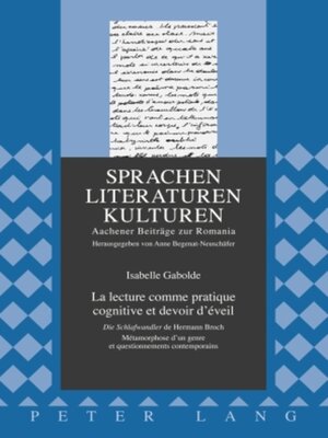 cover image of La lecture comme pratique cognitive et devoir d'éveil